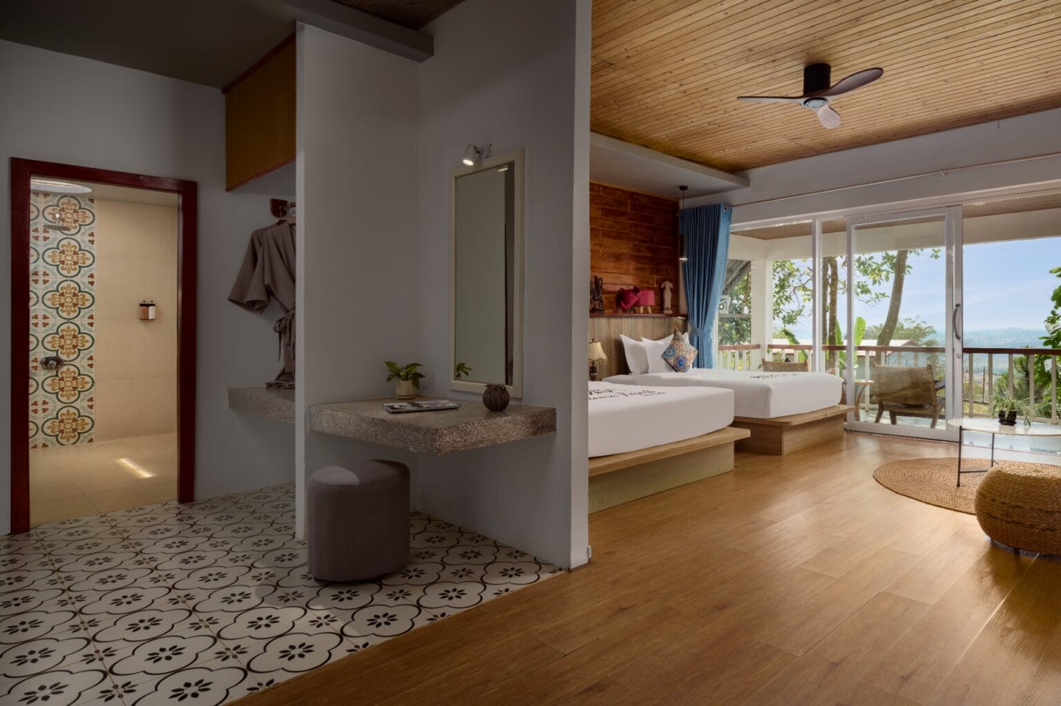 Private Family Pool Villa - wide view